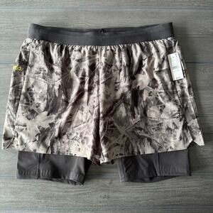 A.R.C. Active Recreation Comfort Camouflage Athletic Shorts 2 in 1 Liner Size XL